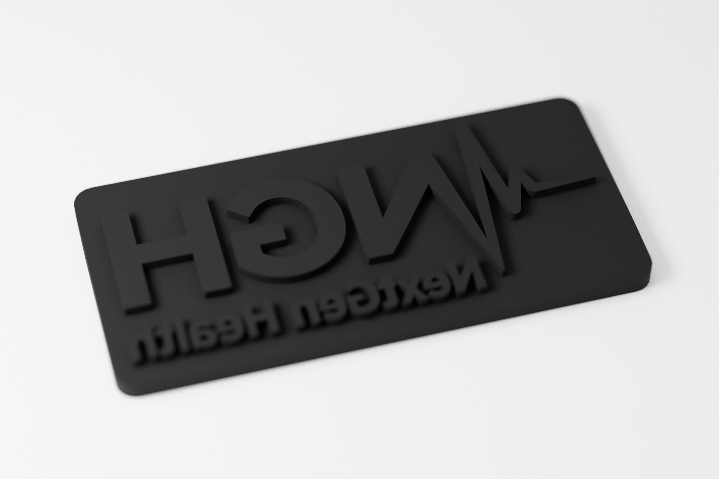 Płytka stempla do gliny z logo NGH