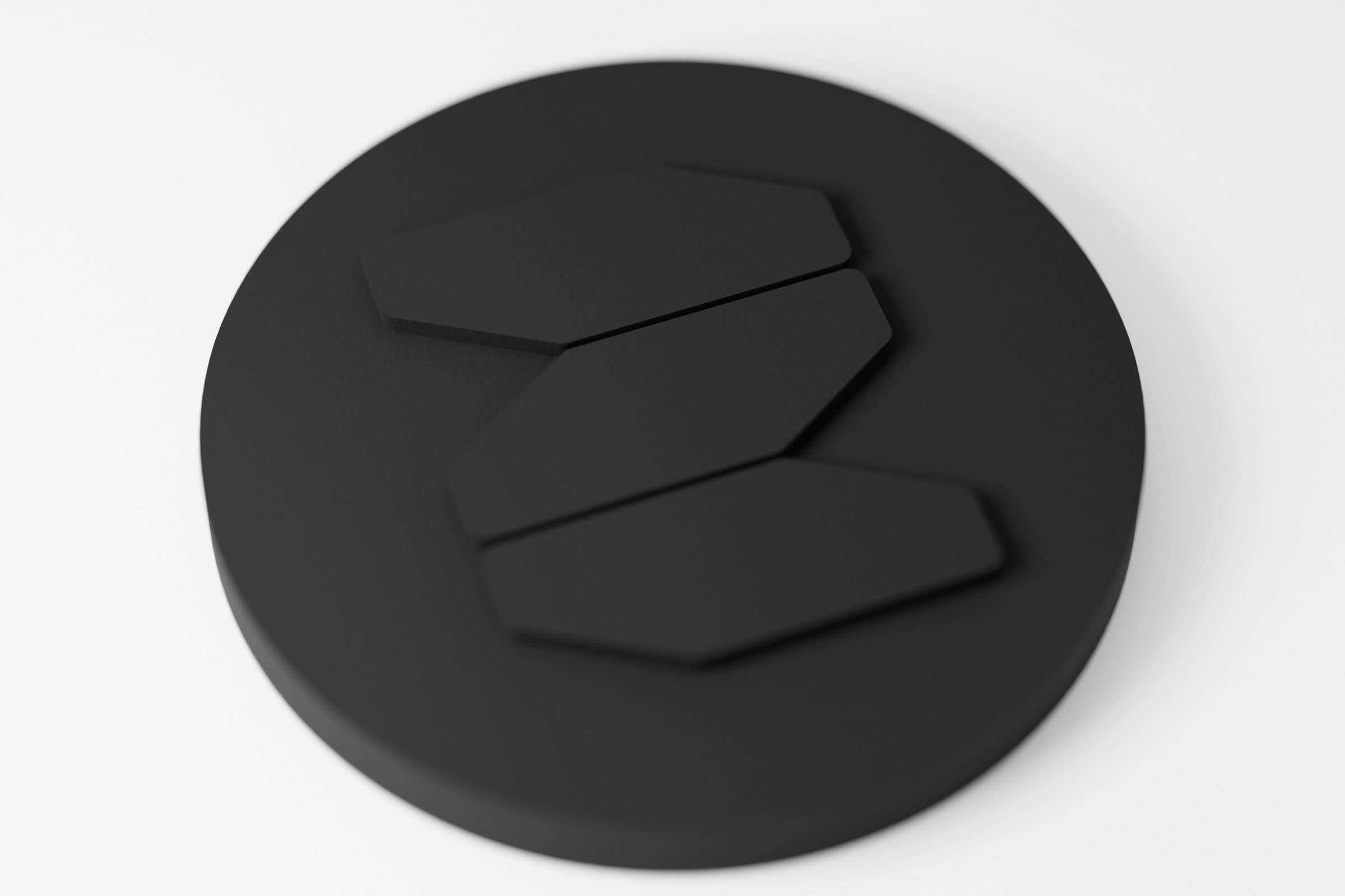 Płytka stempla z reliefem logo