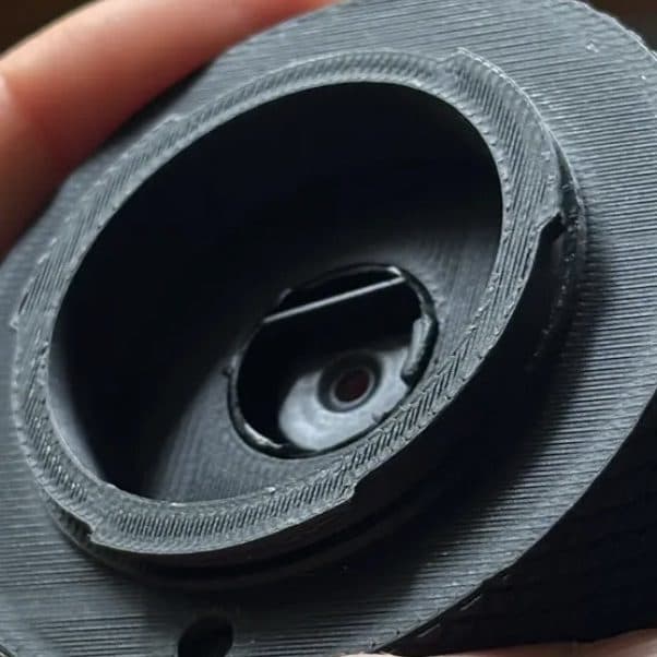 Macro of an FDM print with visible layers