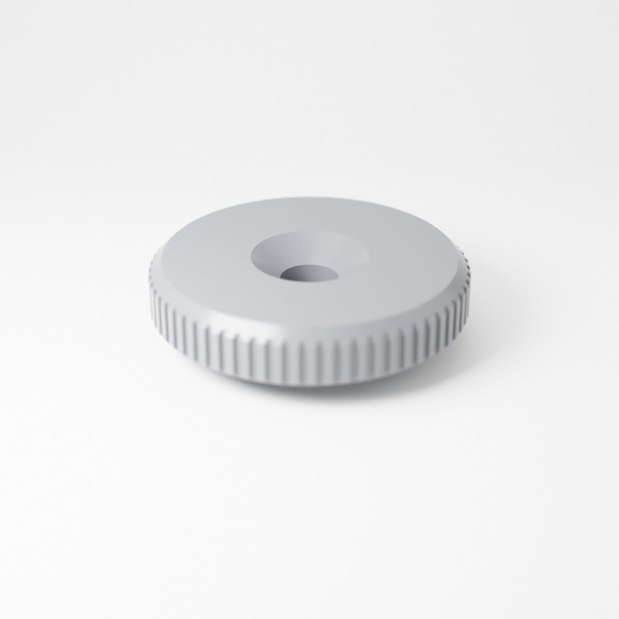 SLA resin knob with fine knurling