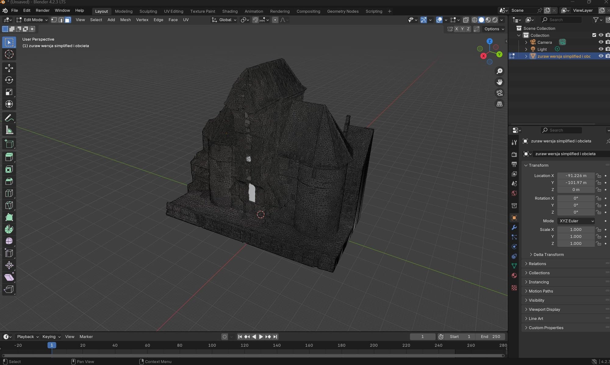 Blender: porządkowanie siatki przed eksportem do druku.