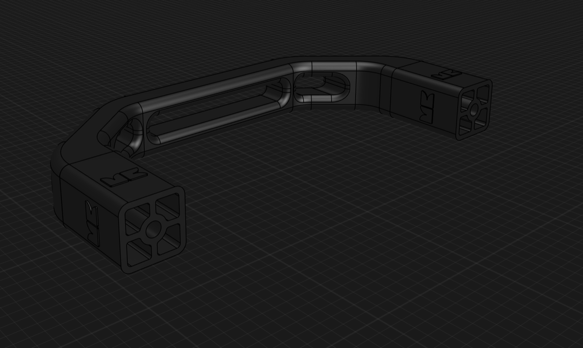 CAD — handle detail on board